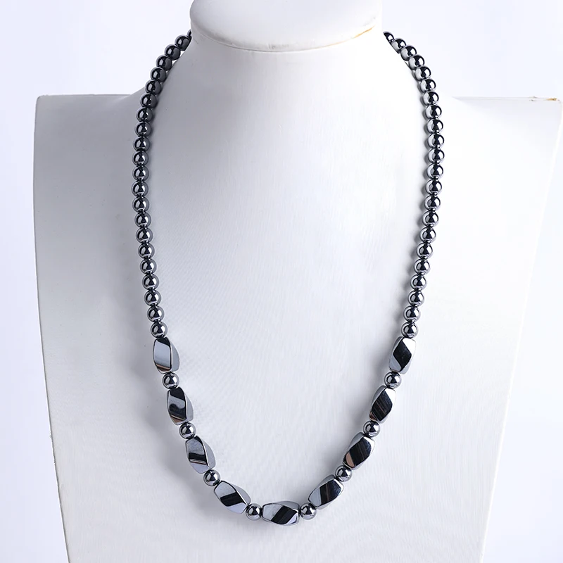 High Purity Silicon Natural Terahertz Stone Twisted Bead Necklace Rhombus Neck Protector
High Purity Silicon Natural Terahertz Stone Twisted Bead Necklace Rhombus Neck Protector