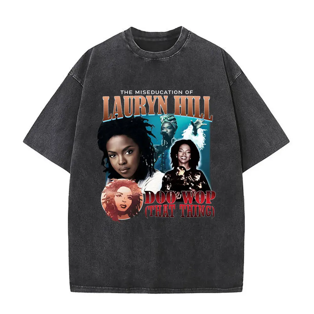Washed Vintage Lauryn Hill The Miseducation of Lauryn Hill Graphic Print T Shirt Men Women Hip Hop High Quality Street T-shirts
Washed Vintage Lauryn Hill The Miseducation of Lauryn Hill Graphic Print T Shirt Men Women Hip Hop High Quality Street T-shirts