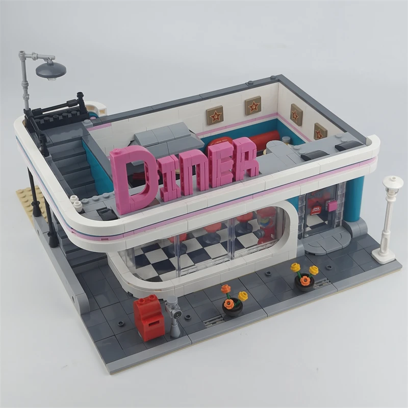 High Quality Building Block City Diner House Restaurant Model Bricks Assembly 10260 Educational Christmas Toys Birthday Gifts
High Quality Building Block City Diner House Restaurant Model Bricks Assembly 10260 Educational Christmas Toys Birthday Gifts