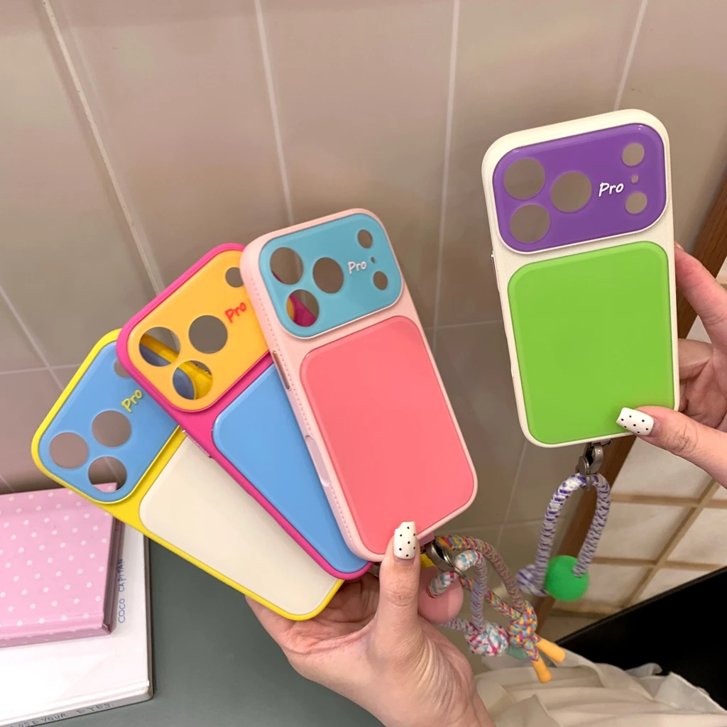 New Case for iPhone 17 16 15 14 Pro Max Change to 17 Fashion Color Collision Matte Texture Camera Lens Proteciton With Lanyard
New Case for iPhone 17 16 15 14 Pro Max Change to 17 Fashion Color Collision Matte Texture Camera Lens Proteciton With Lanyard