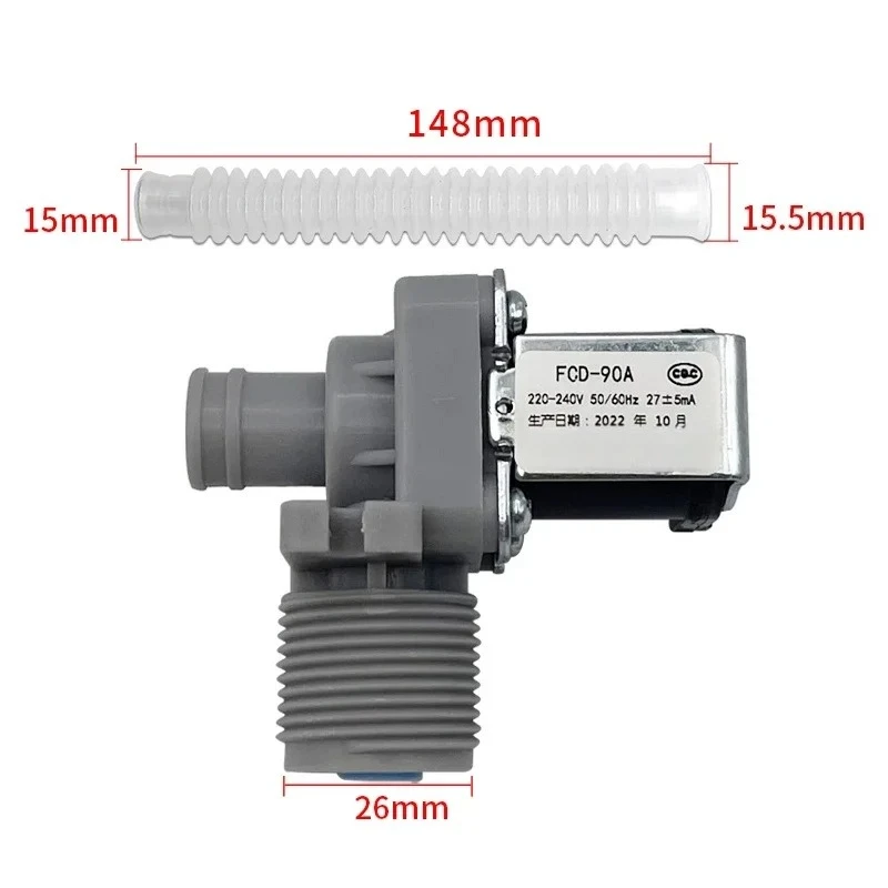 FCD-90A 220-240V universal washing machine inlet valve, washing machine inlet solenoid valve
FCD-90A 220-240V universal washing machine inlet valve, washing machine inlet solenoid valve