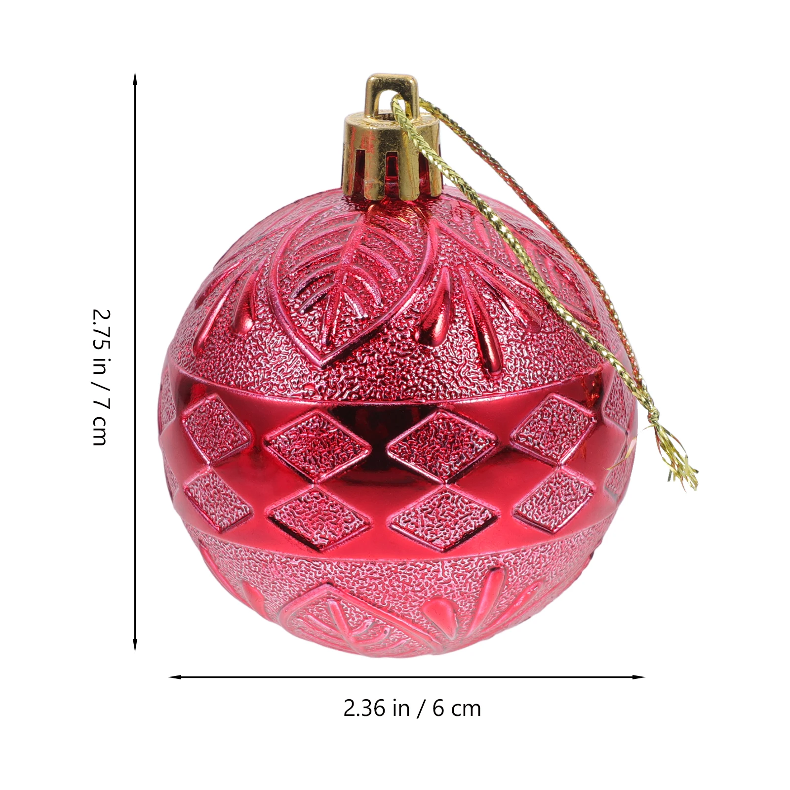 6 Pcs Christmas Tree Ornaments Decoration Decorations for Decorate Hanging Red Plastic Holiday Party
6 Pcs Christmas Tree Ornaments Decoration Decorations for Decorate Hanging Red Plastic Holiday Party