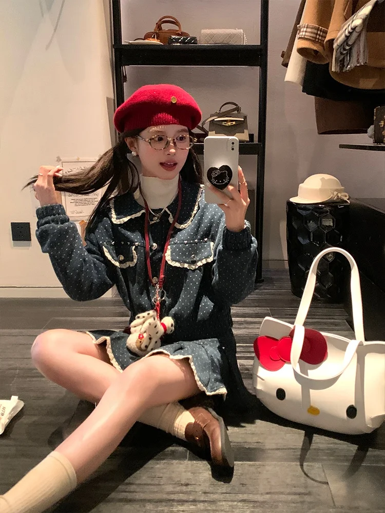 Комплект Acaine Winnipeg: синий топ в горошек и юбка А-силуэта, женский осенний наряд, длинная юбка, с длинными рукавами, на пуговицах, хлопок
Комплект Acaine Winnipeg: синий топ в горошек и юбка А-силуэта, женский осенний наряд, длинная юбка, с длинными рукавами, на пуговицах, хлопок