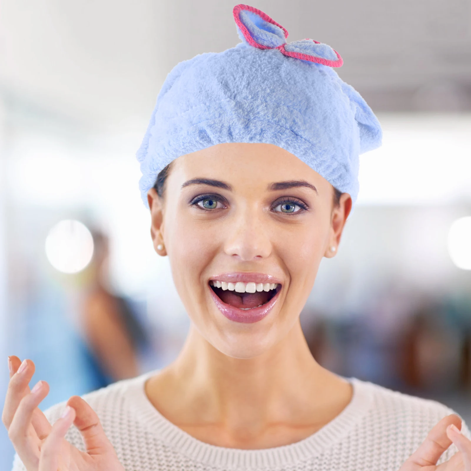 Drying Cap Soft Bright Bowknot Elastic Shower Wrap Never Fall Off Protect Hair Coral Fleece Material Moisture Transport Comfort
Drying Cap Soft Bright Bowknot Elastic Shower Wrap Never Fall Off Protect Hair Coral Fleece Material Moisture Transport Comfort