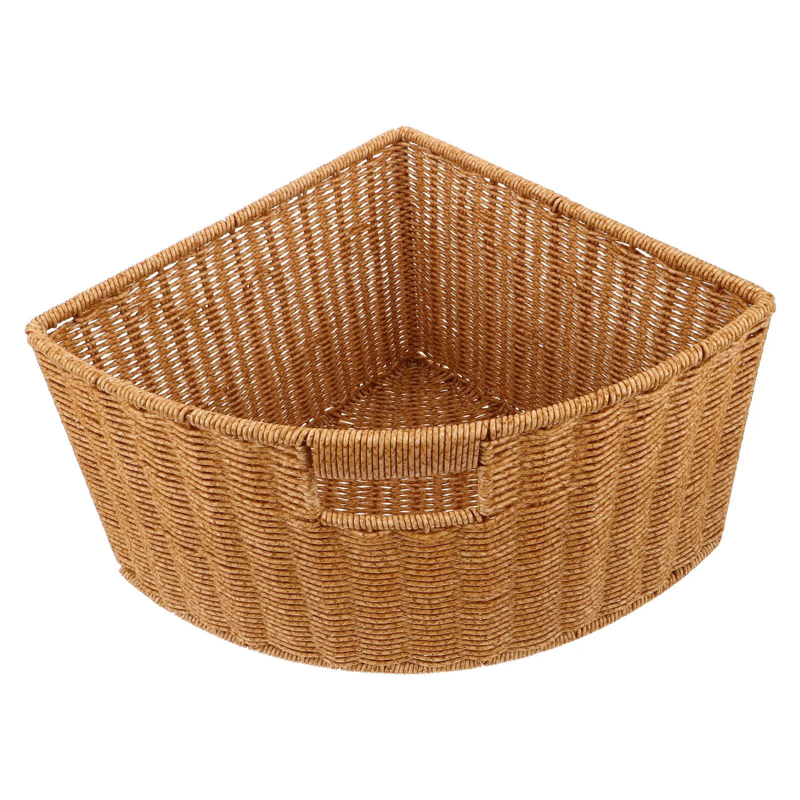 Triangle Woven Corner Storage Basket Imitation Rattan 15.5x11x8 Inch Lightweight Laundry Organizer Corner Countertop Tray Modern
Triangle Woven Corner Storage Basket Imitation Rattan 15.5x11x8 Inch Lightweight Laundry Organizer Corner Countertop Tray Modern