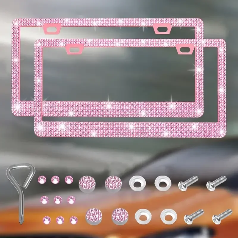 31*16cm Bling Crystal License Plate Frame Women Rhinestone Car License Plate Frame Cover Holder Car Accessories
31*16cm Bling Crystal License Plate Frame Women Rhinestone Car License Plate Frame Cover Holder Car Accessories