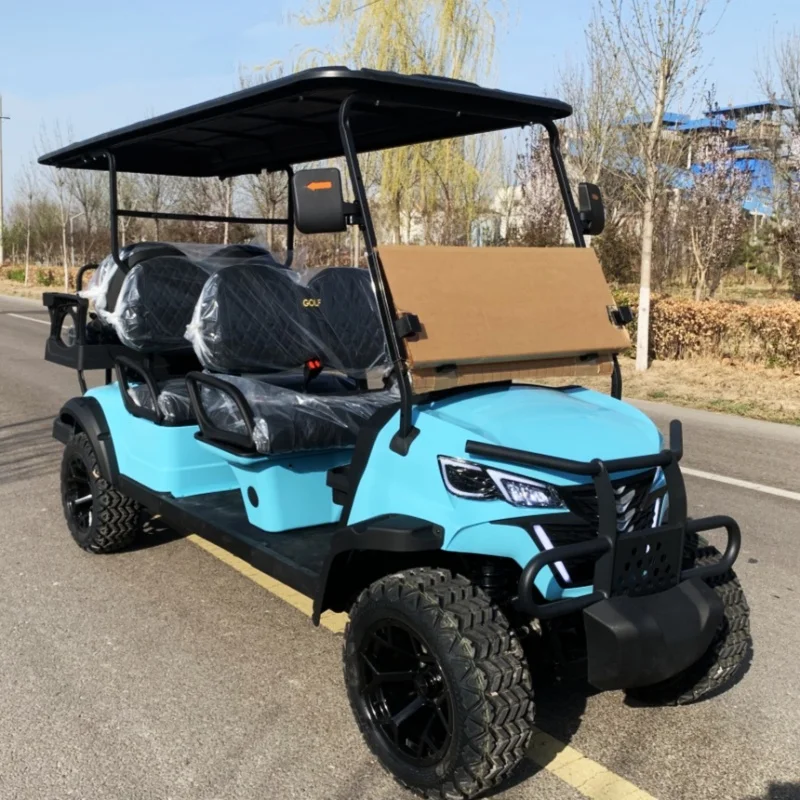 Golf Cart 6 Seater Off Road Electric Golf Cart Buggy For Sale Golf Cart Black Upholstered Seat With Headrest Folding Windshield
Golf Cart 6 Seater Off Road Electric Golf Cart Buggy For Sale Golf Cart Black Upholstered Seat With Headrest Folding Windshield