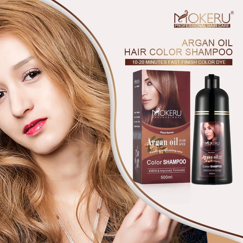 Mokeru Argan Oil Essence Cover Grey Hair Care Fast Black Hair Color Shampoo Long Lasting for Women Men Dye Your Own Hair 500ml
Mokeru Argan Oil Essence Cover Grey Hair Care Fast Black Hair Color Shampoo Long Lasting for Women Men Dye Your Own Hair 500ml