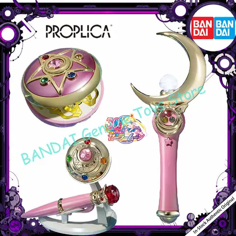 In Magazzino Originale BANDAI PROPLICA Moon Stick Trasformazione SpillaDisguise Penna Stella di Cristallo Figura Anime Sailor Moon Modello Giocattolo