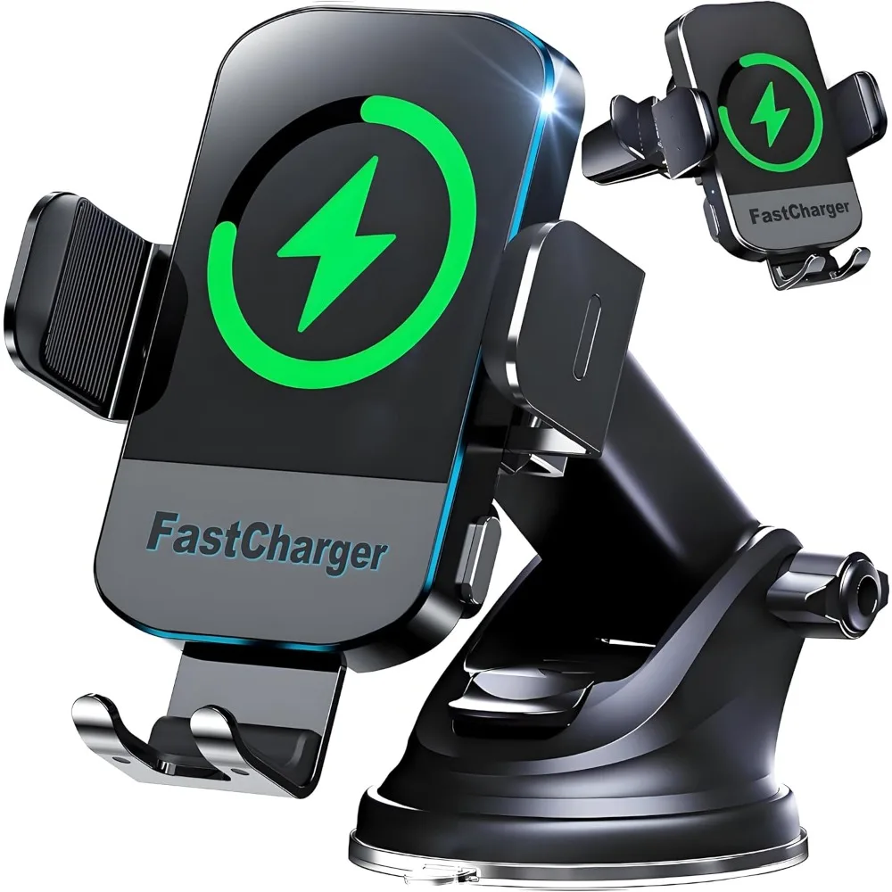 CHGeek Wireless Car Charger, 2025 Upgrade 15W Fast Charging Auto Clamping Car Phone Holder Charger, Phone Holders for car Mount,
CHGeek Wireless Car Charger, 2025 Upgrade 15W Fast Charging Auto Clamping Car Phone Holder Charger, Phone Holders for car Mount,