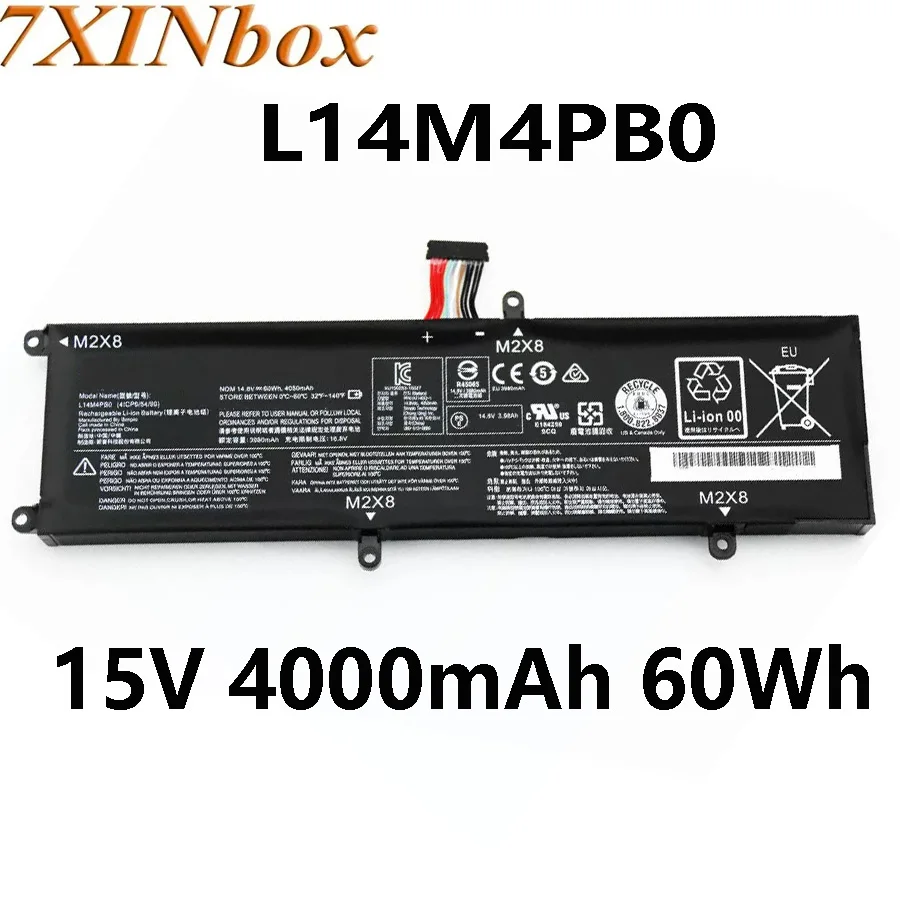 7XINbox L14M4PB0 L14S4PB0 15 В 4000 мАч 60 Втч аккумулятор для ноутбука Lenovo Savior Savers 14-ISK 15-ISK Series
7XINbox L14M4PB0 L14S4PB0 15 В 4000 мАч 60 Втч аккумулятор для ноутбука Lenovo Savior Savers 14-ISK 15-ISK Series