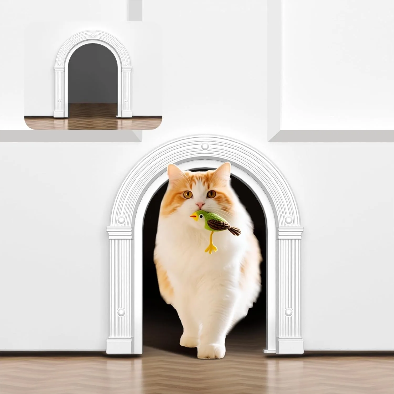 Cat Door For Interior Doors Large - No Flap, No Training Needed, Fits Cats Up To 25 Lbs, Easy Installation In Minutes, Fits 1.25 To 1.75 Inch Thick Solid And Hollow Doors
Cat Door For Interior Doors Large - No Flap, No Training Needed, Fits Cats Up To 25 Lbs, Easy Installation In Minutes, Fits 1.25 To 1.75 Inch Thick Solid And Hollow Doors