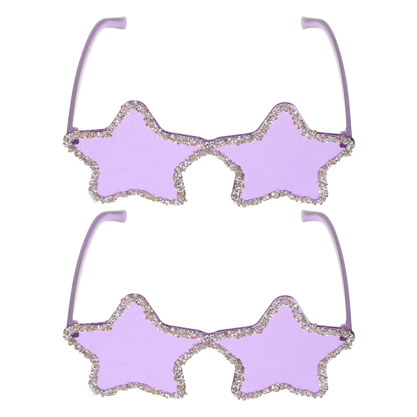 2Pcs Candy Colored Rimless Star Sunglasses Fashionable Beach Party Eyewear with Rhinestones for Photo Booth Vacation Outdoor
2Pcs Candy Colored Rimless Star Sunglasses Fashionable Beach Party Eyewear with Rhinestones for Photo Booth Vacation Outdoor