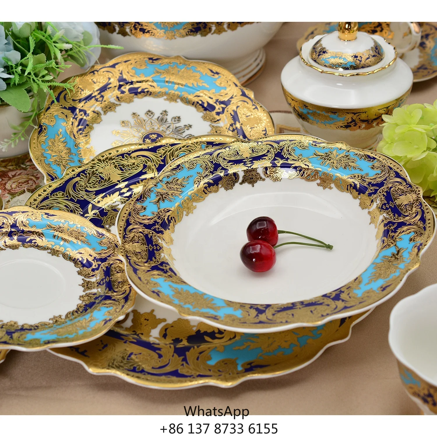 Design Dishes And Plates Set Wedding Festival Golden Bone China Dinnerware Sets
Design Dishes And Plates Set Wedding Festival Golden Bone China Dinnerware Sets