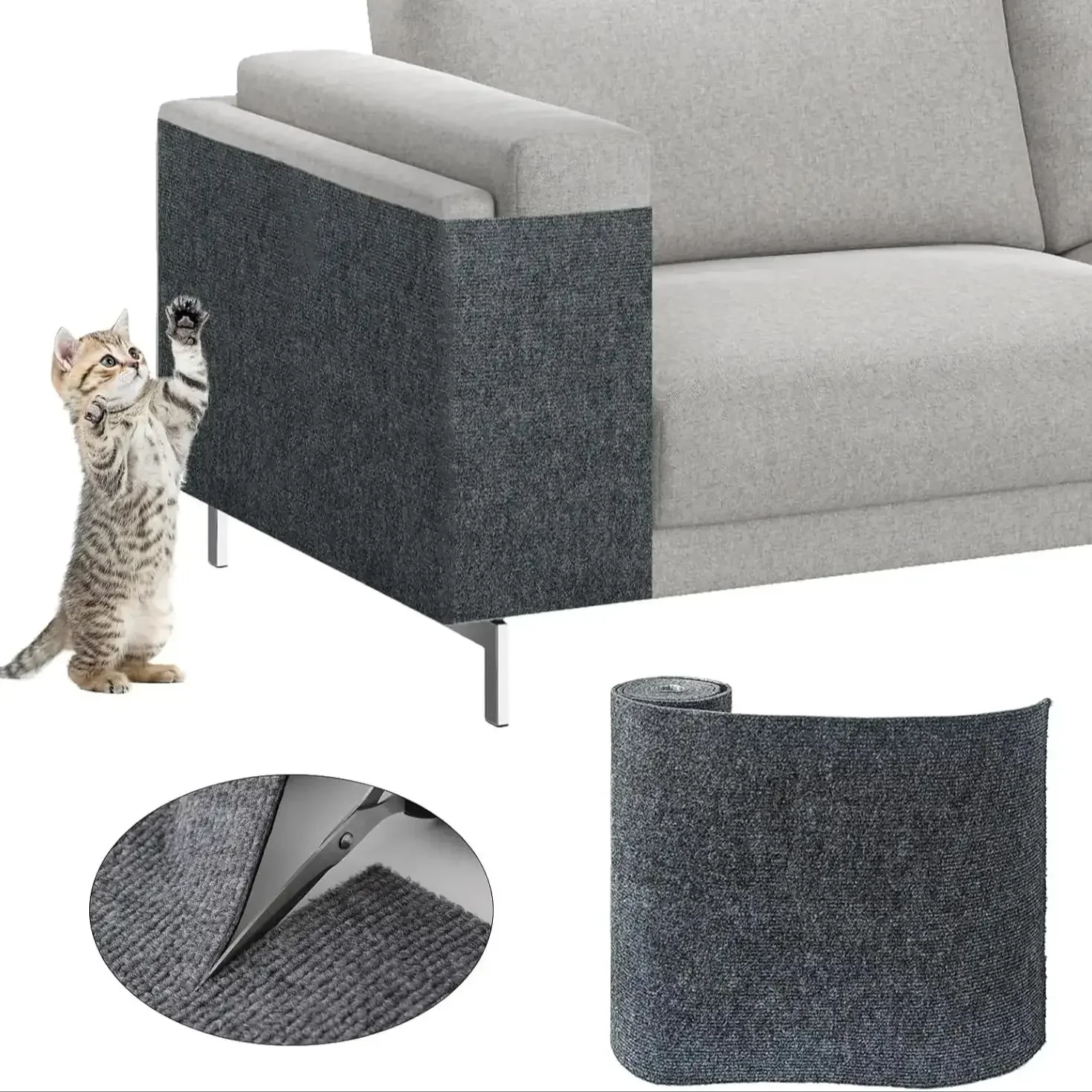 Self-Adhesive Cat Scratching Mat Trimmable Cat Carpet Cat Scratching Carpet Corner Wall Cat DIY Scratch Furniture Protector
Self-Adhesive Cat Scratching Mat Trimmable Cat Carpet Cat Scratching Carpet Corner Wall Cat DIY Scratch Furniture Protector
