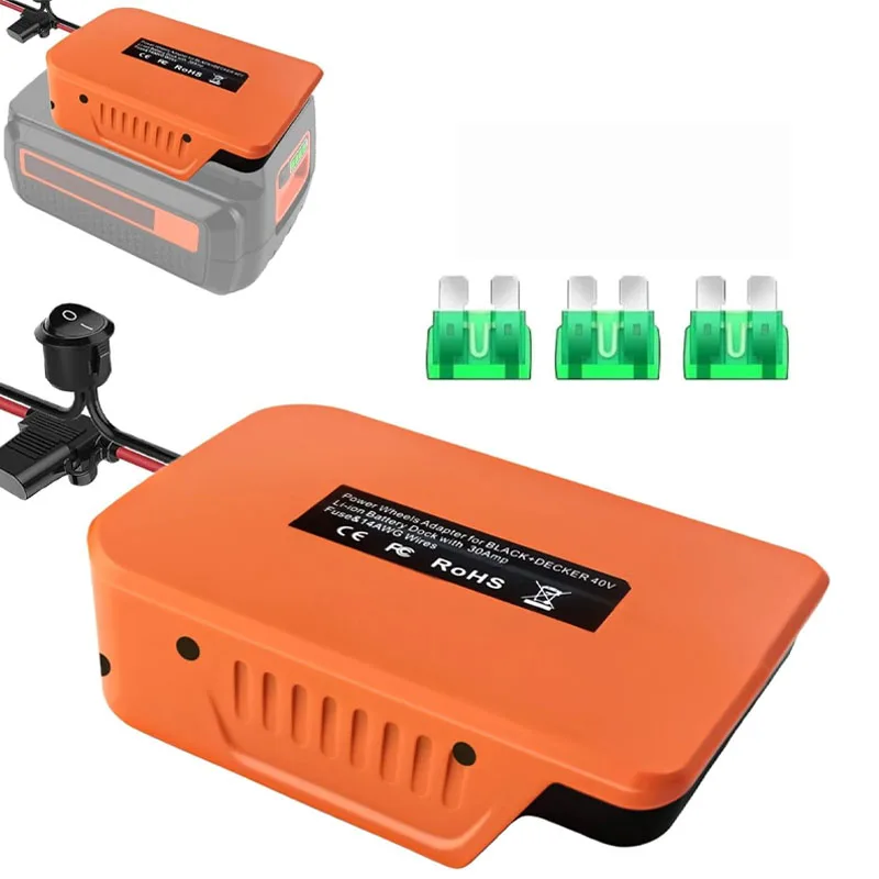 Блок питания для Black & Decker 40 в, док-разъем питания для самостоятельной езды на грузовике, робототехники, игрушек RC с предохранителем и переключателем
Блок питания для Black & Decker 40 в, док-разъем питания для самостоятельной езды на грузовике, робототехники, игрушек RC с предохранителем и переключателем