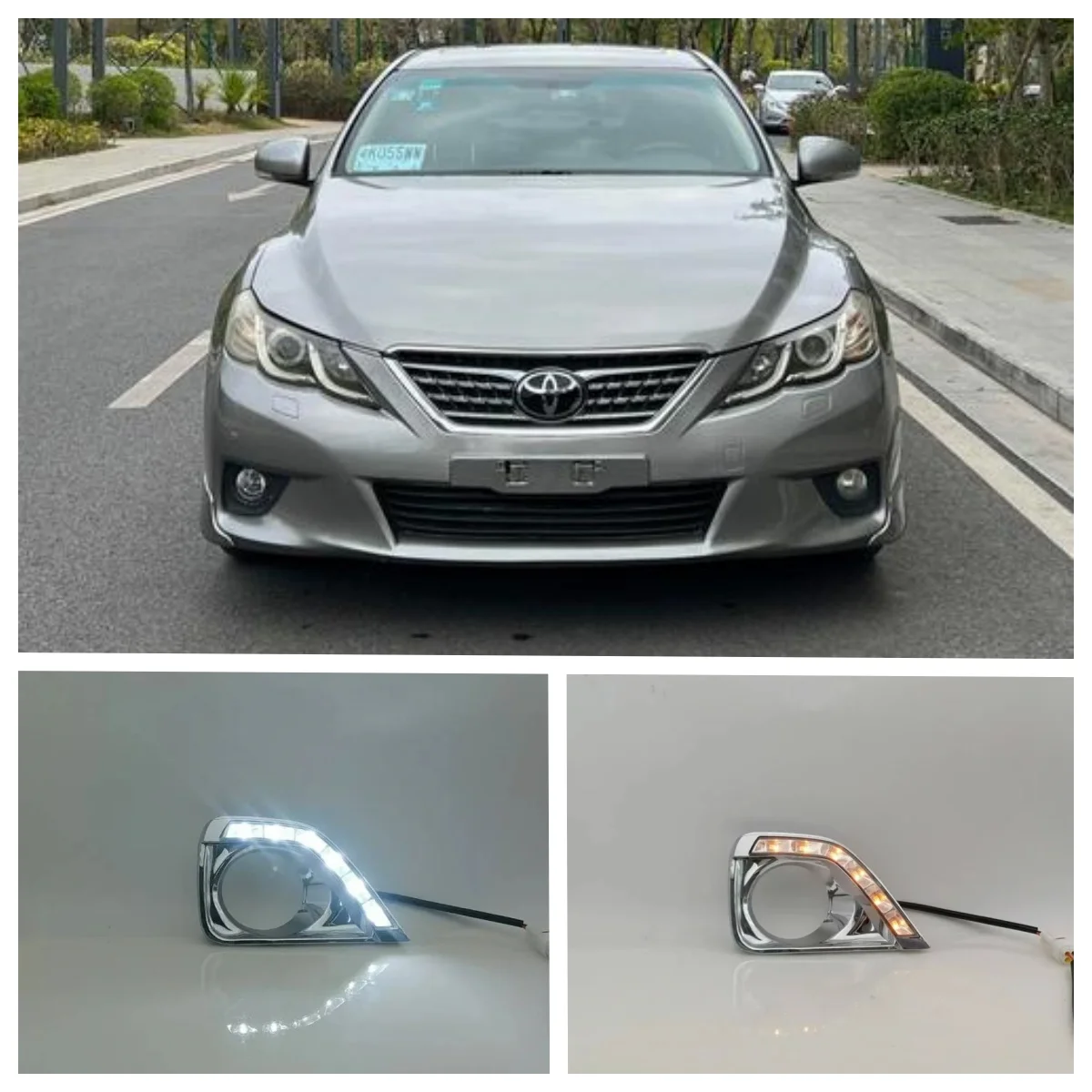 Светодиодные ДХО для Toyota MARK X REIZ 2010-2013: Дневные ходовые огни с динамическими указателями поворота, 12В
Светодиодные ДХО для Toyota MARK X REIZ 2010-2013: Дневные ходовые огни с динамическими указателями поворота, 12В
