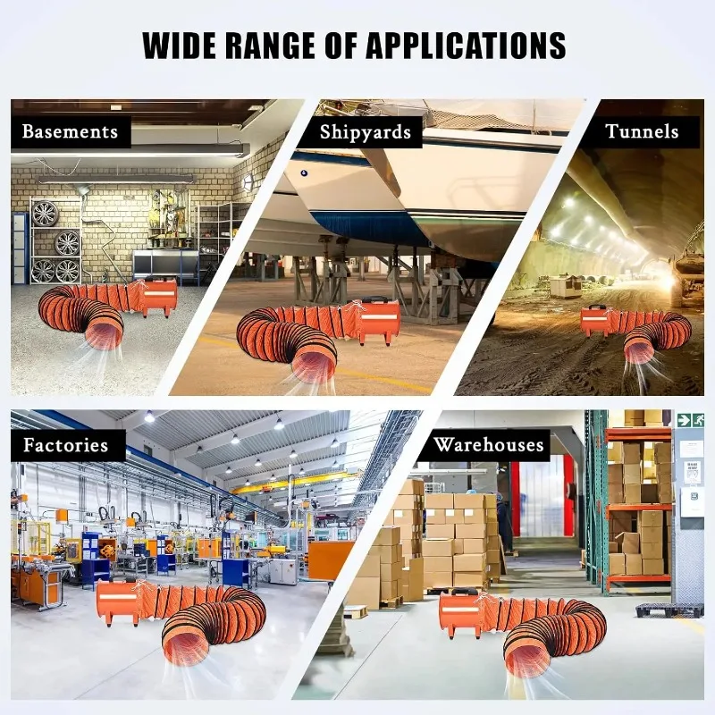 Portable Ventilator Heavy Duty Cylinder Fan Shop Exhaust Blower Industrial Blower with 5M Flexible Air Duct
Portable Ventilator Heavy Duty Cylinder Fan Shop Exhaust Blower Industrial Blower with 5M Flexible Air Duct