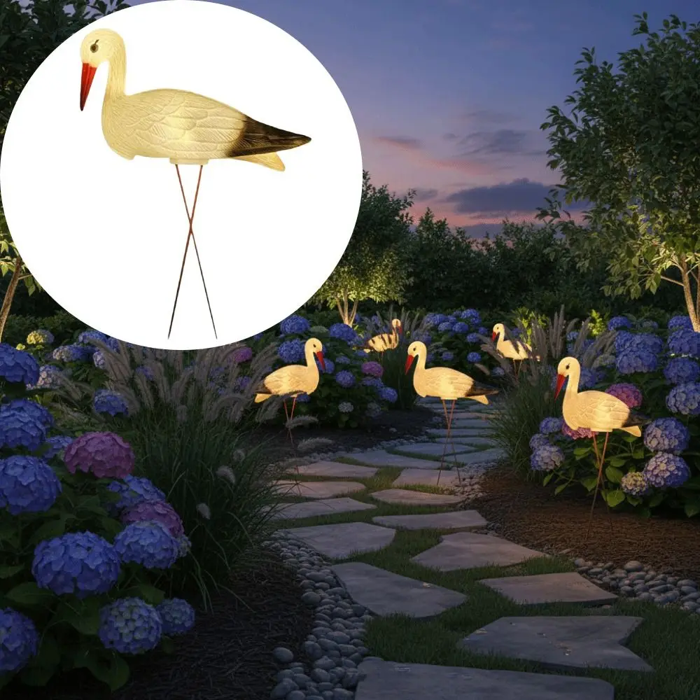 White Color Simulated White Crane Can Emit Light Plastic Material Outdoor Garden Decoration Small Size Simulation Design
White Color Simulated White Crane Can Emit Light Plastic Material Outdoor Garden Decoration Small Size Simulation Design