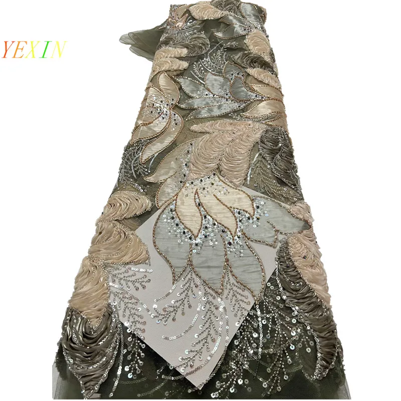 Элитная африканская кружевная ткань с пайетками и бисером 2026, высококачественное кружево, 5 ярдов, зеленое французское кружево, нигерийские кружевные ткани для вечеринок
Элитная африканская кружевная ткань с пайетками и бисером 2026, высококачественное кружево, 5 ярдов, зеленое французское кружево, нигерийские кружевные ткани для вечеринок