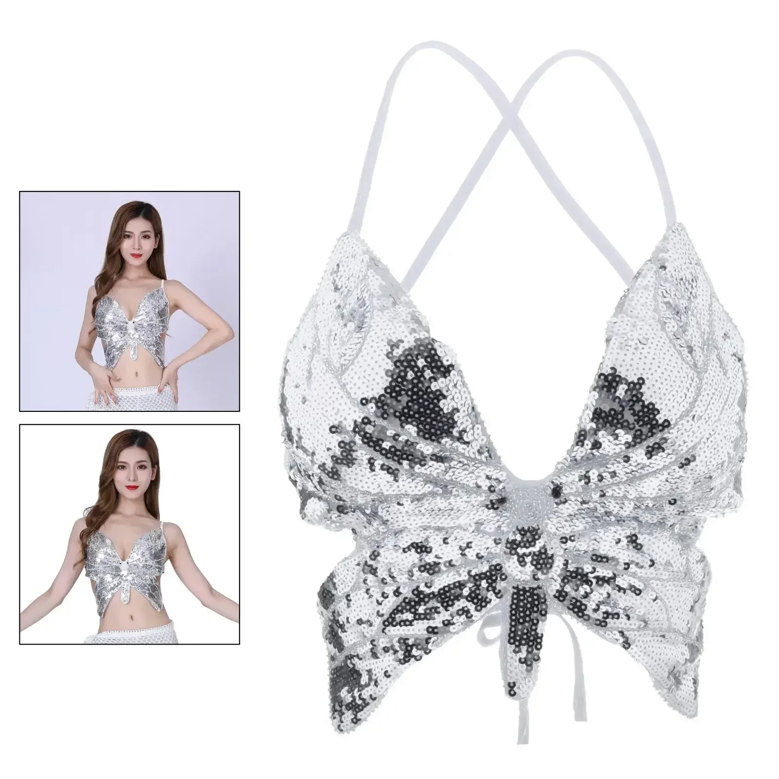 Latin Belly Dance Halter Bra Top Women Ladies Sexy Sequins Dance Costumes Halter Tops
Latin Belly Dance Halter Bra Top Women Ladies Sexy Sequins Dance Costumes Halter Tops
