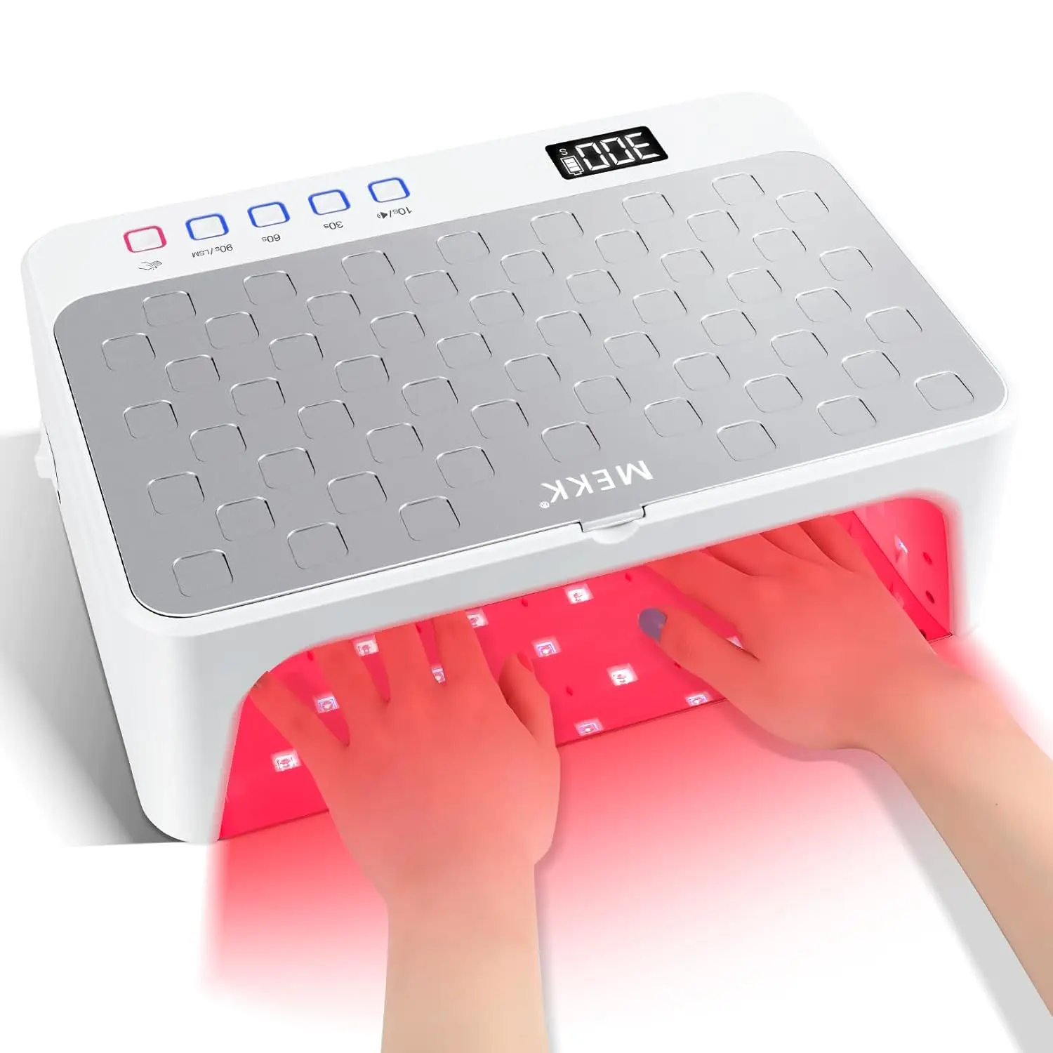 Professional UV LED Nail Lamp 48W Cordless Dual Hand Gel Light with Red Light Therapy for Salon & Home Use White
Professional UV LED Nail Lamp 48W Cordless Dual Hand Gel Light with Red Light Therapy for Salon & Home Use White