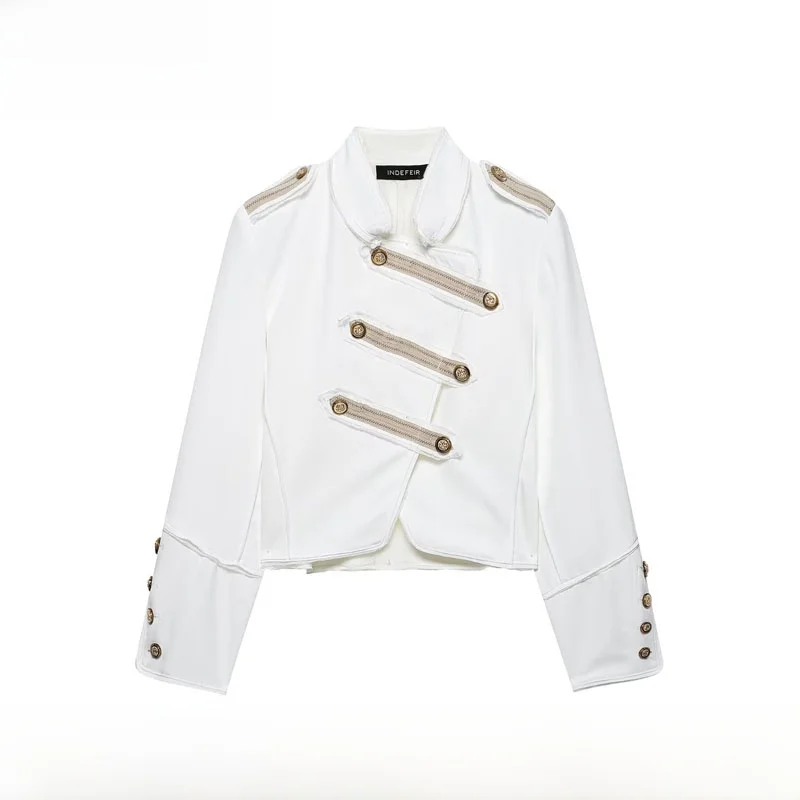 Spring Summer New Arrival Women's Fashionable Minimalist Short Jacket ZR Style Versatile Outerwear Long Sleeve Turn-down Collar
Spring Summer New Arrival Women's Fashionable Minimalist Short Jacket ZR Style Versatile Outerwear Long Sleeve Turn-down Collar