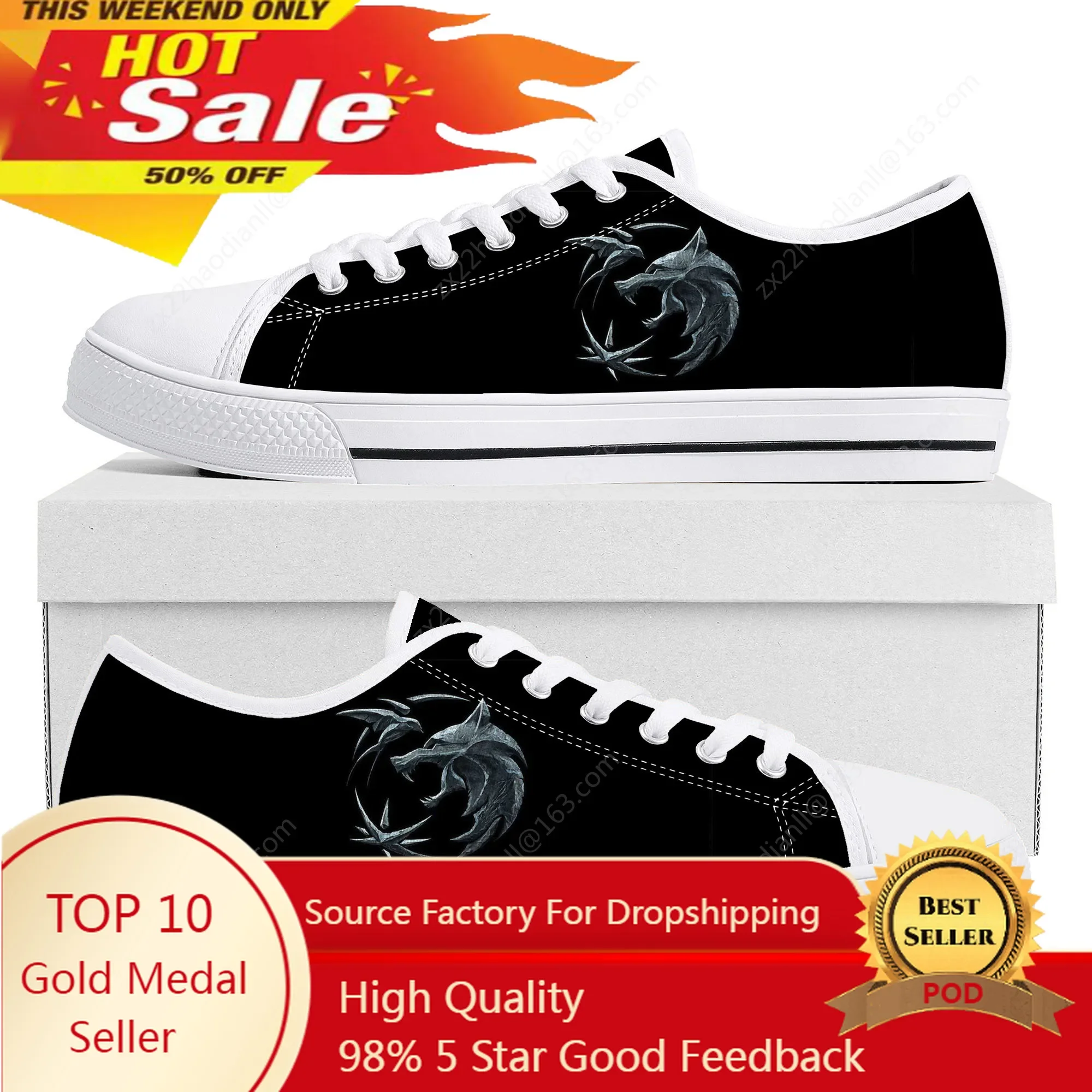 The-Witcher Low Top Sneakers Mens Womens Teenager High Quality Symbol Wolf Canvas Sneaker couple Casual Shoes Customize DIY Shoe
The-Witcher Low Top Sneakers Mens Womens Teenager High Quality Symbol Wolf Canvas Sneaker couple Casual Shoes Customize DIY Shoe