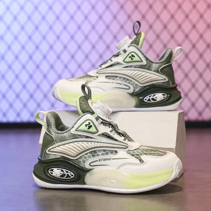 2024 New Boys' Mesh Breathable Summer Children's Shock-absorbing Basketball Shoes Fashionable and Comfortable Sports Shoes
2024 New Boys' Mesh Breathable Summer Children's Shock-absorbing Basketball Shoes Fashionable and Comfortable Sports Shoes
