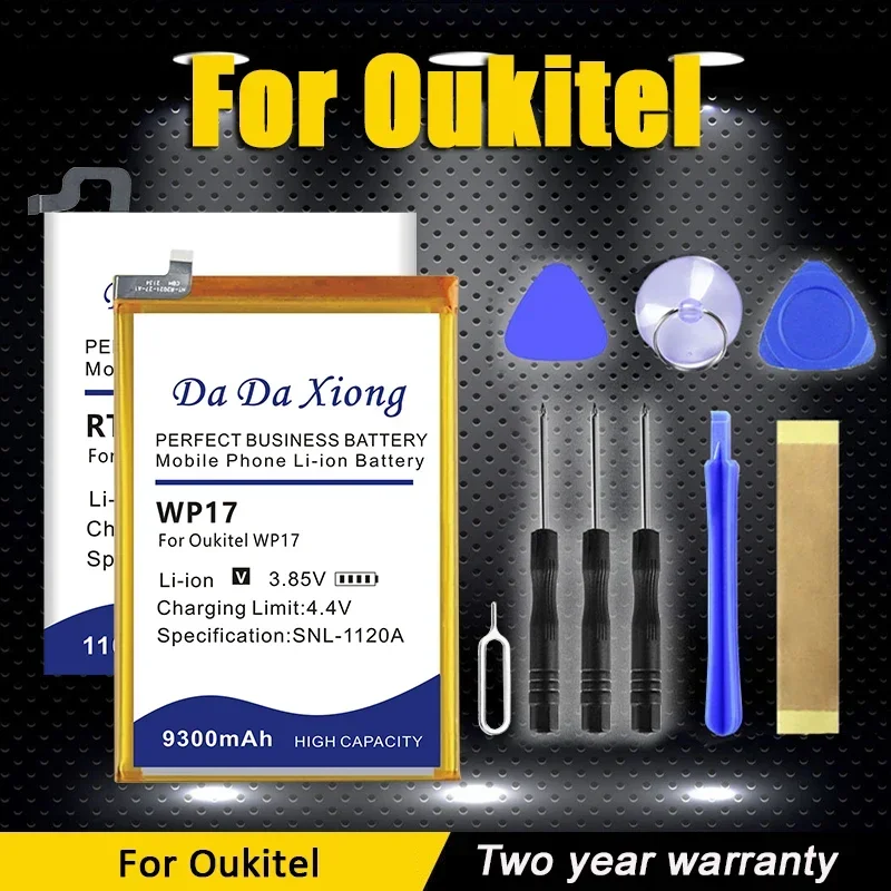 DaDaXiong High Quality WP17 OukitelRT1 OukitelY4800 New Battery For Oukitel RT1 WP17 Y4800 + Free Kit Tools
DaDaXiong High Quality WP17 OukitelRT1 OukitelY4800 New Battery For Oukitel RT1 WP17 Y4800 + Free Kit Tools