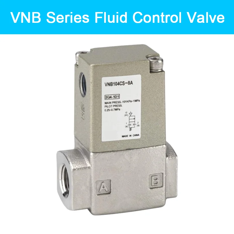 SMC Type VNB Series Fluid Control Valve Pneumatic 2-Way Valve VNB104AS/BS/CS/VNB103AS/BS/CS-8A
SMC Type VNB Series Fluid Control Valve Pneumatic 2-Way Valve VNB104AS/BS/CS/VNB103AS/BS/CS-8A