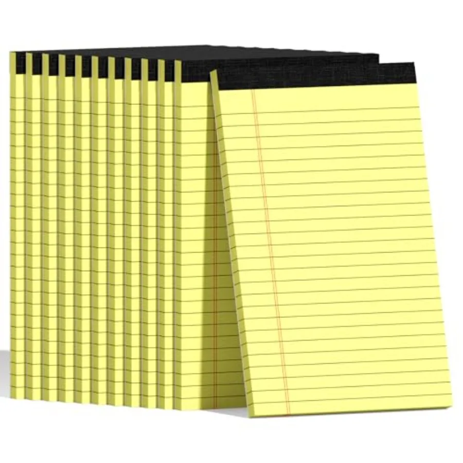 12pcs 5x8 Inch Yellow Note Pads Legal Pads, College Ruled Writing Legal Pads, 360 Sheets Total, Notepad for Students, Office an
12pcs 5x8 Inch Yellow Note Pads Legal Pads, College Ruled Writing Legal Pads, 360 Sheets Total, Notepad for Students, Office an