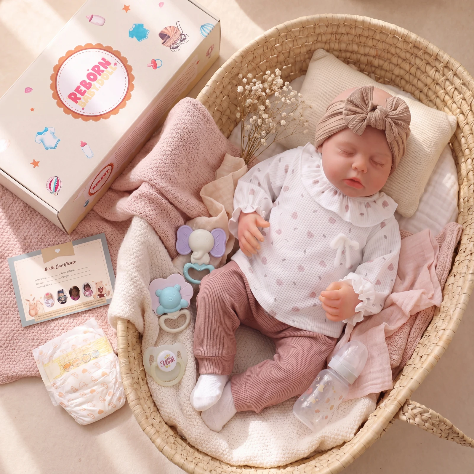 ADFO 20 Inch Reborn Baby Dolls, Realistic Soft Body, Lifelike Poseable Doll With Complete Deluxe Outfits And Rich Role Play Accessories, Perfect For Holiday Gift, Exquisite Collection, Cultivate Sense Of Responsibility
ADFO 20 Inch Reborn Baby Dolls, Realistic Soft Body, Lifelike Poseable Doll With Complete Deluxe Outfits And Rich Role Play Accessories, Perfect For Holiday Gift, Exquisite Collection, Cultivate Sense Of Responsibility