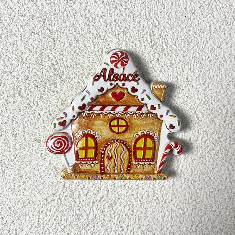 France Alsace Christmas Market Gingerbread House Fridge Magnets Strasbourg Holiday Candy Cane Mini Magnet Home Accessories
France Alsace Christmas Market Gingerbread House Fridge Magnets Strasbourg Holiday Candy Cane Mini Magnet Home Accessories