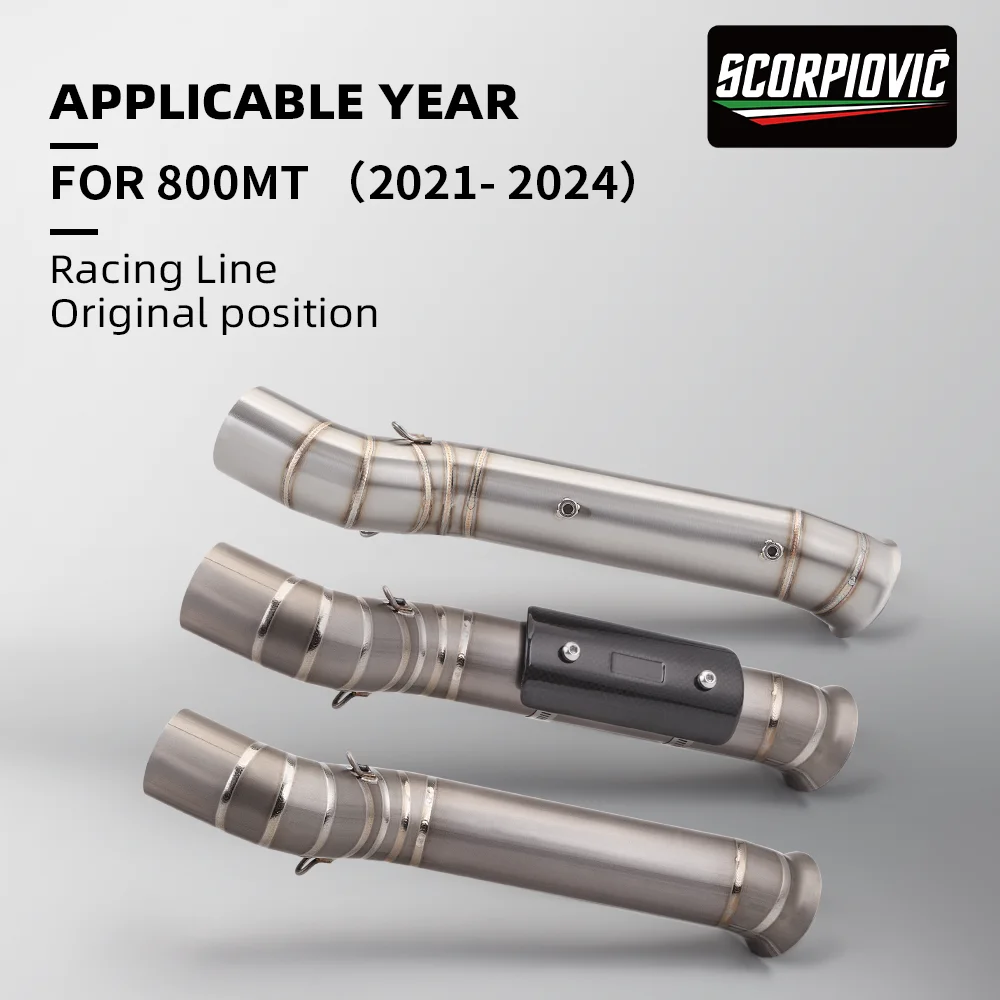 For 2021-2024 motorcycle modification Spring Breeze 800, MT800 titanium alloy link Slip On motorcycle exhaust pipe middle pipe
For 2021-2024 motorcycle modification Spring Breeze 800, MT800 titanium alloy link Slip On motorcycle exhaust pipe middle pipe