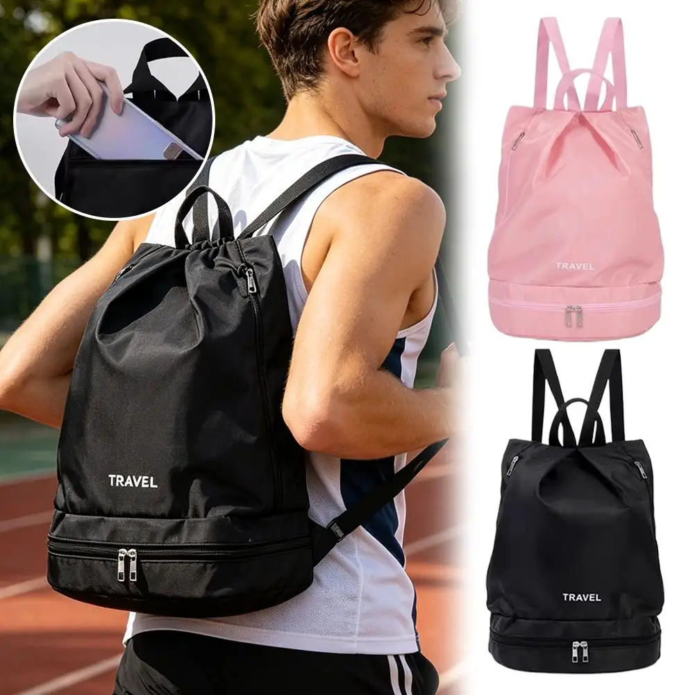 Dry Wet Separation Swim Bag Waterproof Gym Backpack with Shoe Compartment Fashion Yoga Sport Travel Storage Bag for Men Women
Dry Wet Separation Swim Bag Waterproof Gym Backpack with Shoe Compartment Fashion Yoga Sport Travel Storage Bag for Men Women