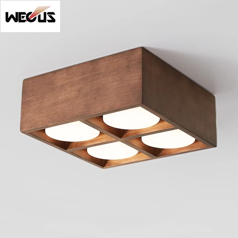 New Wabi-Sabi Walnut Tone Minimalist Modern Surface Mounted Downlight for Living Room - No Main Light Design Corridor Lighting 
New Wabi-Sabi Walnut Tone Minimalist Modern Surface Mounted Downlight for Living Room - No Main Light Design Corridor Lighting