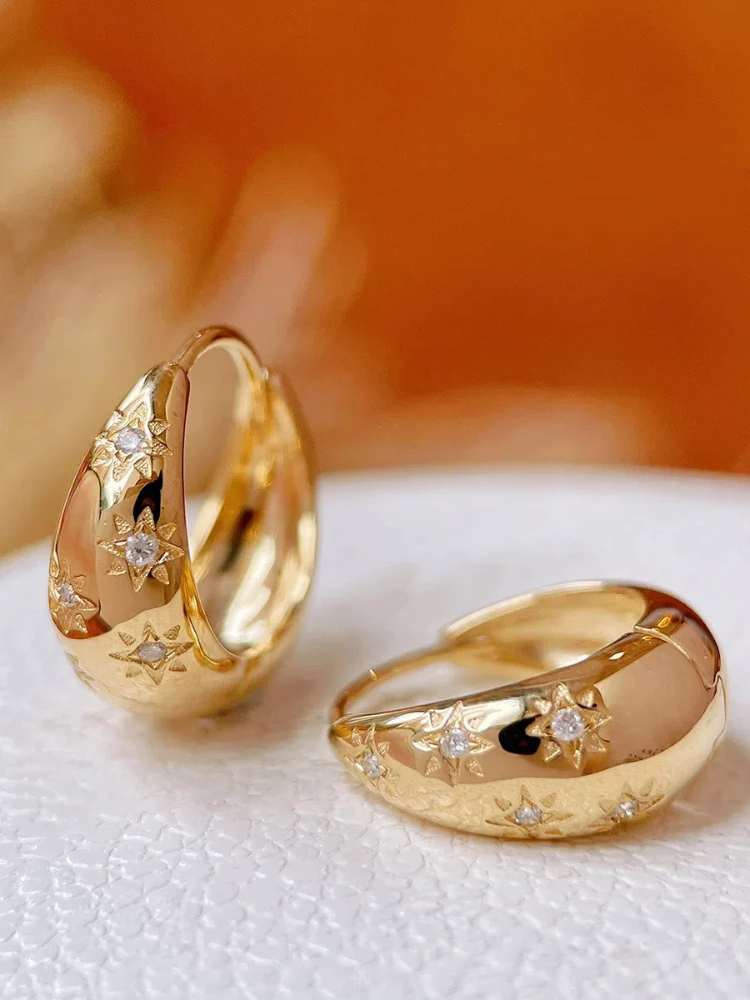 S925 Sterling Silver Women's Stud Earrings Cold Wind Earrings Octet Star Classic Jewelry Women Daily Wear Holiday Party Gifts
S925 Sterling Silver Women's Stud Earrings Cold Wind Earrings Octet Star Classic Jewelry Women Daily Wear Holiday Party Gifts