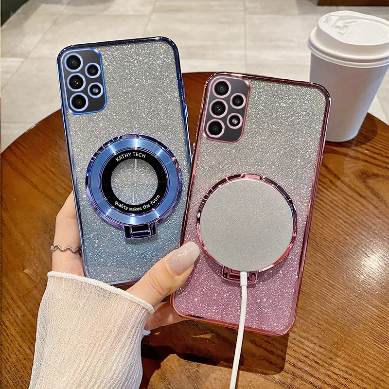 For Samsung Galaxy A52 A32 A 53 33 13 72 23 4g 5g Back Cover Luxury Glitter Magnetic Wireless Charging Stand Holder Phone Cases
For Samsung Galaxy A52 A32 A 53 33 13 72 23 4g 5g Back Cover Luxury Glitter Magnetic Wireless Charging Stand Holder Phone Cases