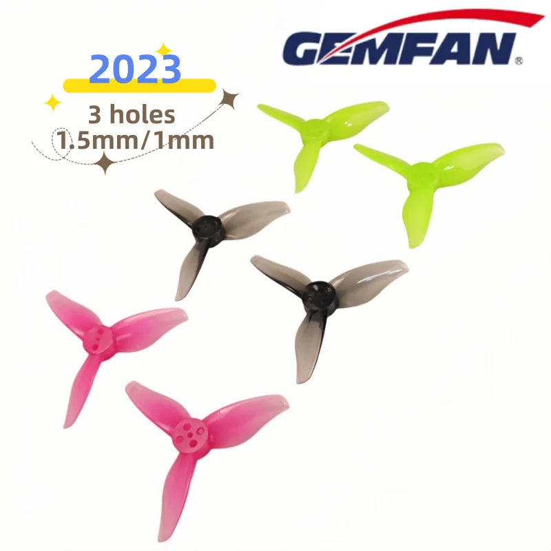 4Pairs/8Pcs Gemfan Hurricane 2023 2X2.3X3 3-Blade Toothpick Propeller 1mm 1.5mm for RC FPV Racing Freestyle Drones(4CW+4CCW)
4Pairs/8Pcs Gemfan Hurricane 2023 2X2.3X3 3-Blade Toothpick Propeller 1mm 1.5mm for RC FPV Racing Freestyle Drones(4CW+4CCW)