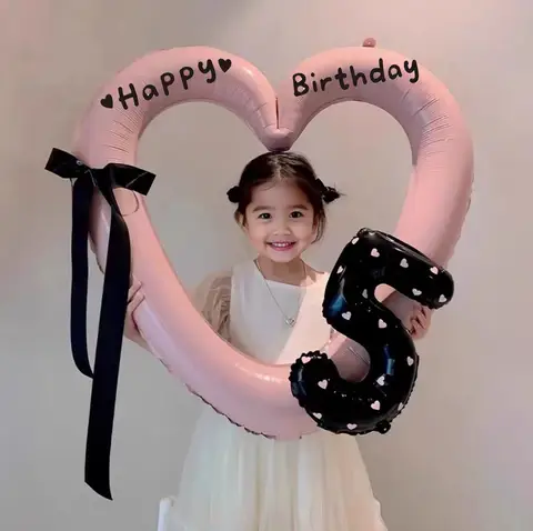 Hollow Out Love Heart Balloon Birthday Party Decoration Cute Love Ballons Baby Shower Wedding Party Gifts Party Balloon Ornament