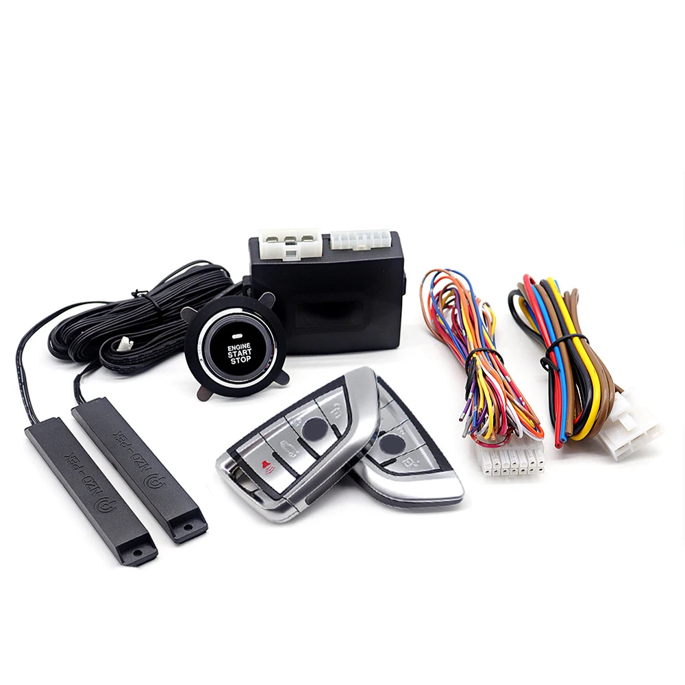 Car Keyless Entry Engine Start Alarm System Push Button Remote Starter Stop Kits
Car Keyless Entry Engine Start Alarm System Push Button Remote Starter Stop Kits