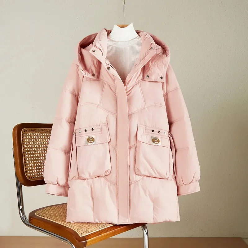 Cotton-Padded Coat Ladies Long 2025 New Korean Down Jacket Women Parkas Fashion Windbreaker Outerwear Hooded Female Overcoat Top
Cotton-Padded Coat Ladies Long 2025 New Korean Down Jacket Women Parkas Fashion Windbreaker Outerwear Hooded Female Overcoat Top