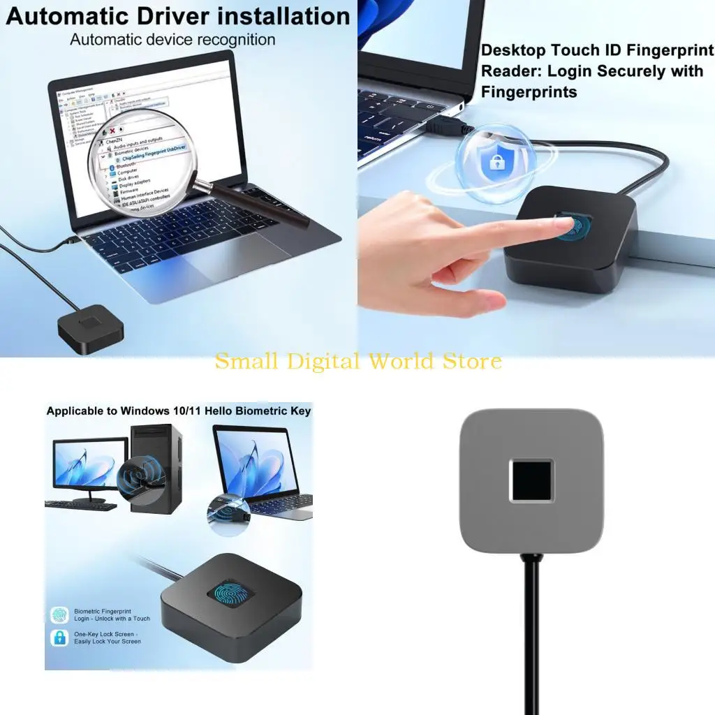 77UB Own Data Security Fingerprint Reader USB Metal Design Setup Wins 10 11 12
77UB Own Data Security Fingerprint Reader USB Metal Design Setup Wins 10 11 12