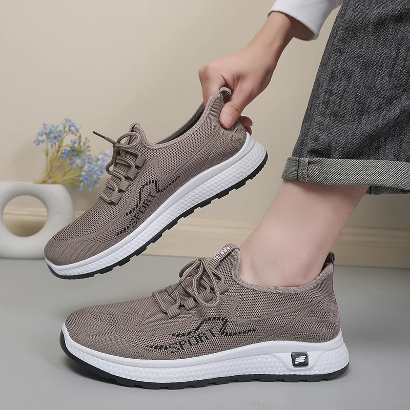 Men's Breathable Mesh Sport Sneakers, Elevated Comfortable Walking Shoes, Lightweight Casual Athletic Shoes for Daily Wear
Men's Breathable Mesh Sport Sneakers, Elevated Comfortable Walking Shoes, Lightweight Casual Athletic Shoes for Daily Wear