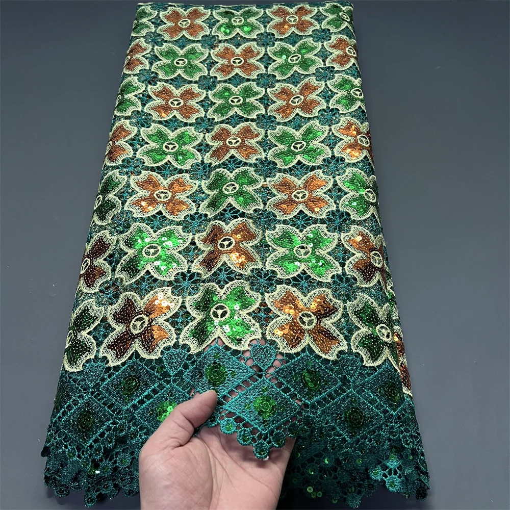 Latest 2025 High Quality African Nigerian With Tulle Sewing Lace Fabric Guipure Embroidery Dresses Sequins PS0078 5Yards
Latest 2025 High Quality African Nigerian With Tulle Sewing Lace Fabric Guipure Embroidery Dresses Sequins PS0078 5Yards