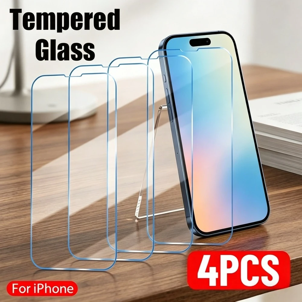 4Pcs Ultra Clear Full Screen Protector for iPhone 17 16 15 14 Pro Max Air 16e 17e 13 12 11 Pro 15 16 Plus Frosted Tempered Glass
4Pcs Ultra Clear Full Screen Protector for iPhone 17 16 15 14 Pro Max Air 16e 17e 13 12 11 Pro 15 16 Plus Frosted Tempered Glass