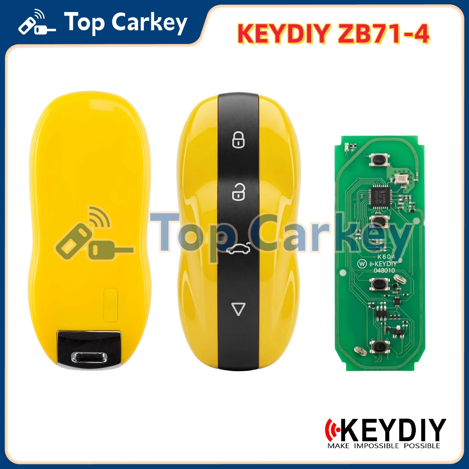 KEYDIY ZB71-4 ZB71 Universal Smart Key Fob Amber Yellow Support ID46 ID47 ID48 ID49 4A MQB48 5C Chips
KEYDIY ZB71-4 ZB71 Universal Smart Key Fob Amber Yellow Support ID46 ID47 ID48 ID49 4A MQB48 5C Chips