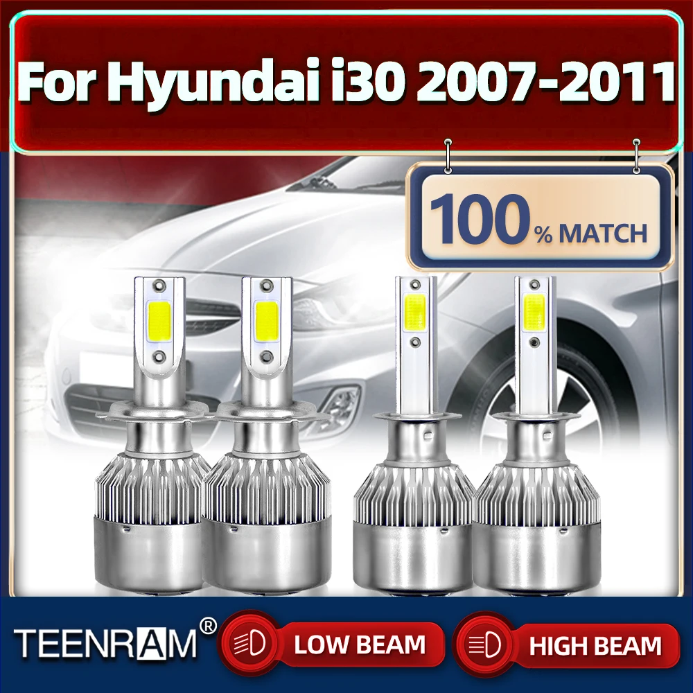 H1 H7 Led Car Headlight Bulbs High Low Beam 240W 40000LM Auto Lamps 12V 6000K White For Hyundai i30 2007 2008 2009 2010 2011
H1 H7 Led Car Headlight Bulbs High Low Beam 240W 40000LM Auto Lamps 12V 6000K White For Hyundai i30 2007 2008 2009 2010 2011