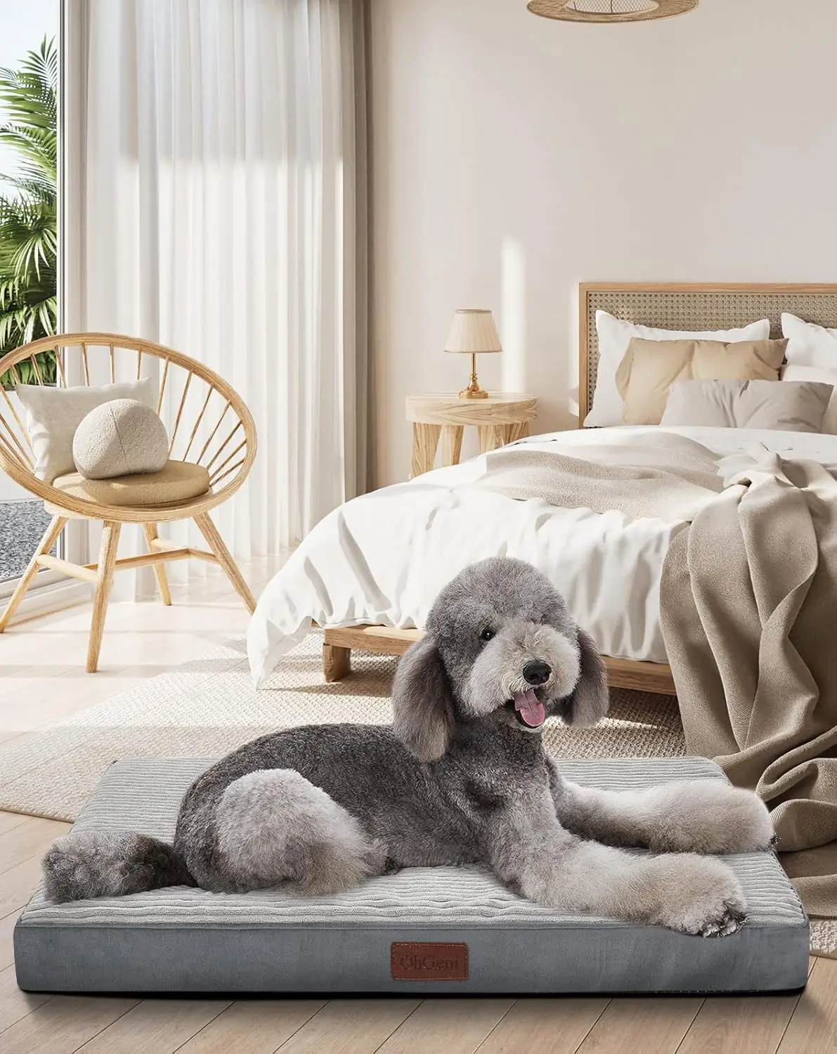 47 H Orthopedic Waterproof & Hine Washable Dog Bed For Extra Large Pets, Suitable For Crates, 25D Egg Crate Foam, Non-Slip
47 H Orthopedic Waterproof & Hine Washable Dog Bed For Extra Large Pets, Suitable For Crates, 25D Egg Crate Foam, Non-Slip